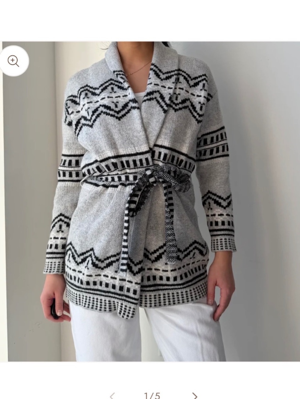 Rachel Roy tie up sweater cardigan